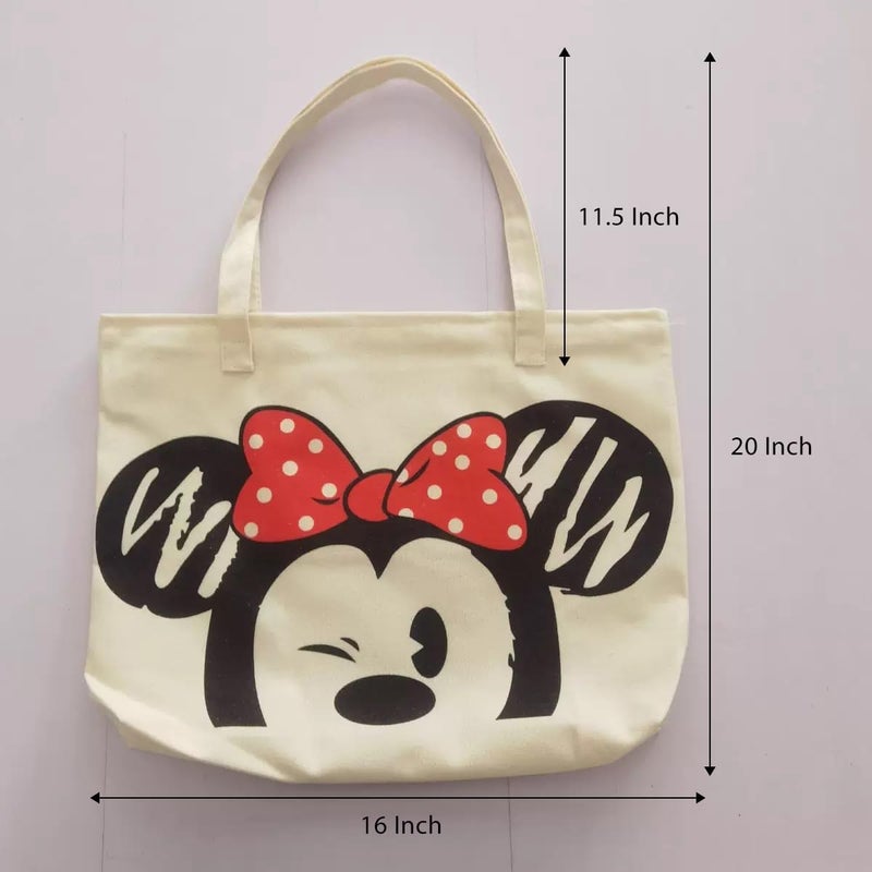 Charmory Cute Tote Bag gift bag Party favor for Women, Reusable Canvas Tote Bag for Work Beach Travel with Zipper and Inner Pocket - Image 3